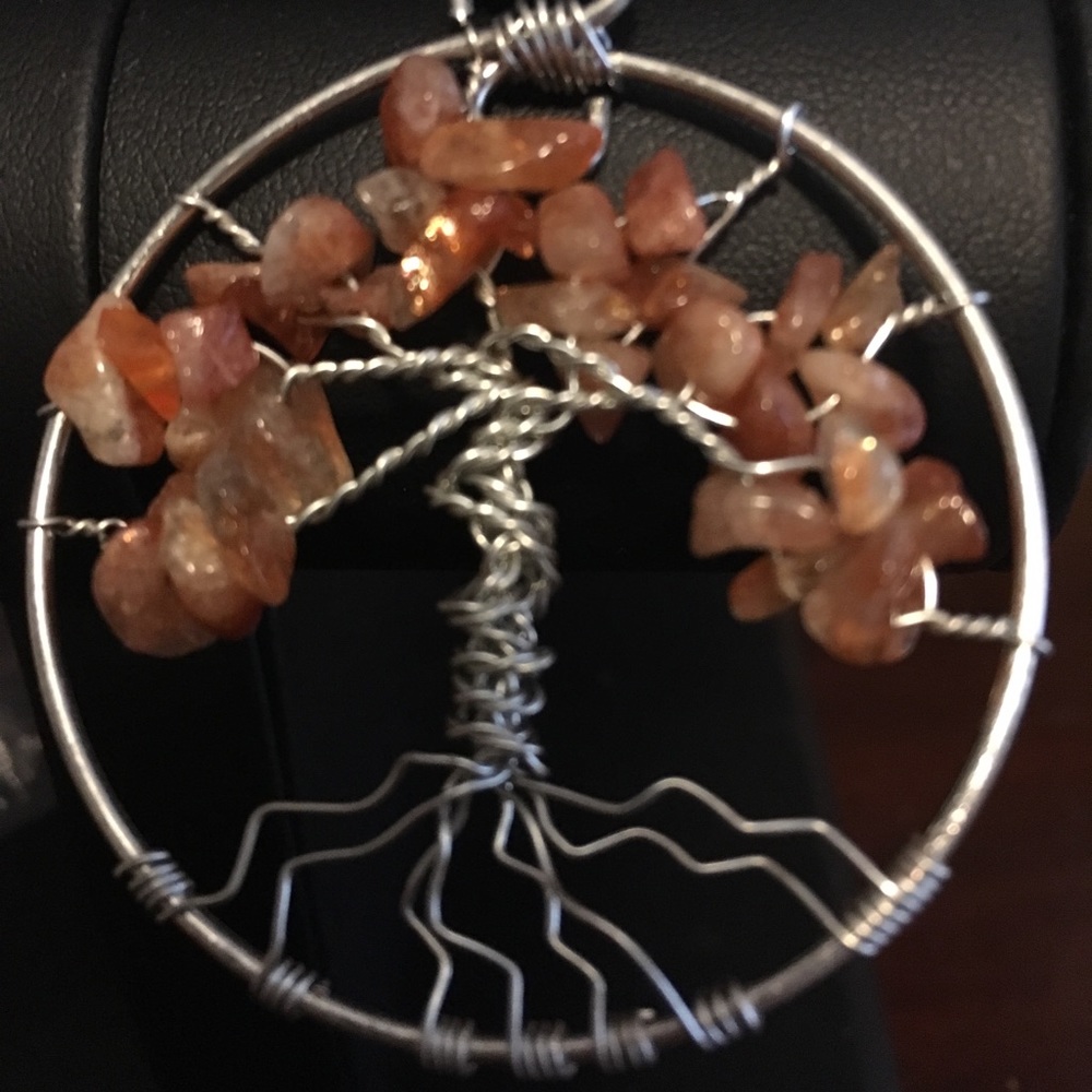 Natural Sunstone Tree of Life